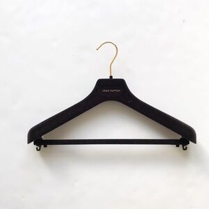 Louis Vuitton black velvet plastic hanger